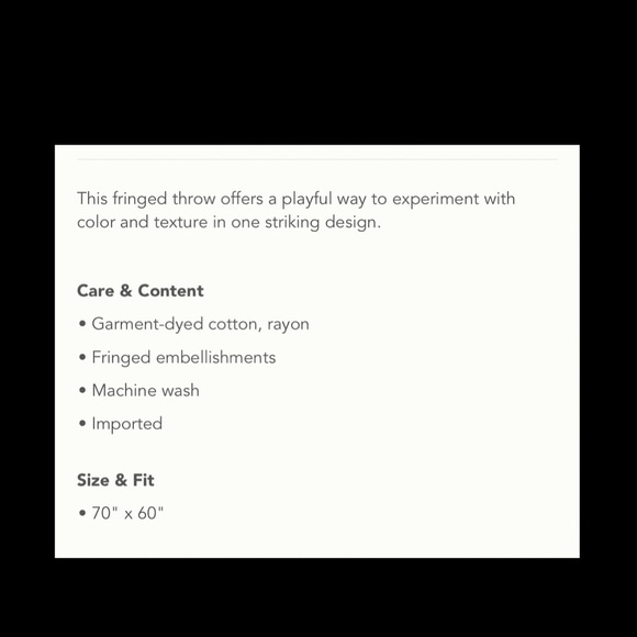 Anthropologie Textured Throw Blanket. - Picture 3 of 5